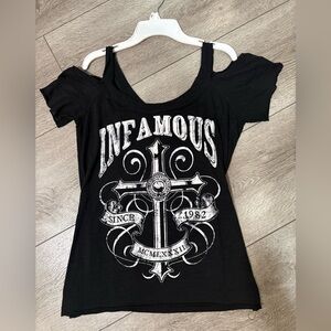 Infamous Black Graphic Women's Tee